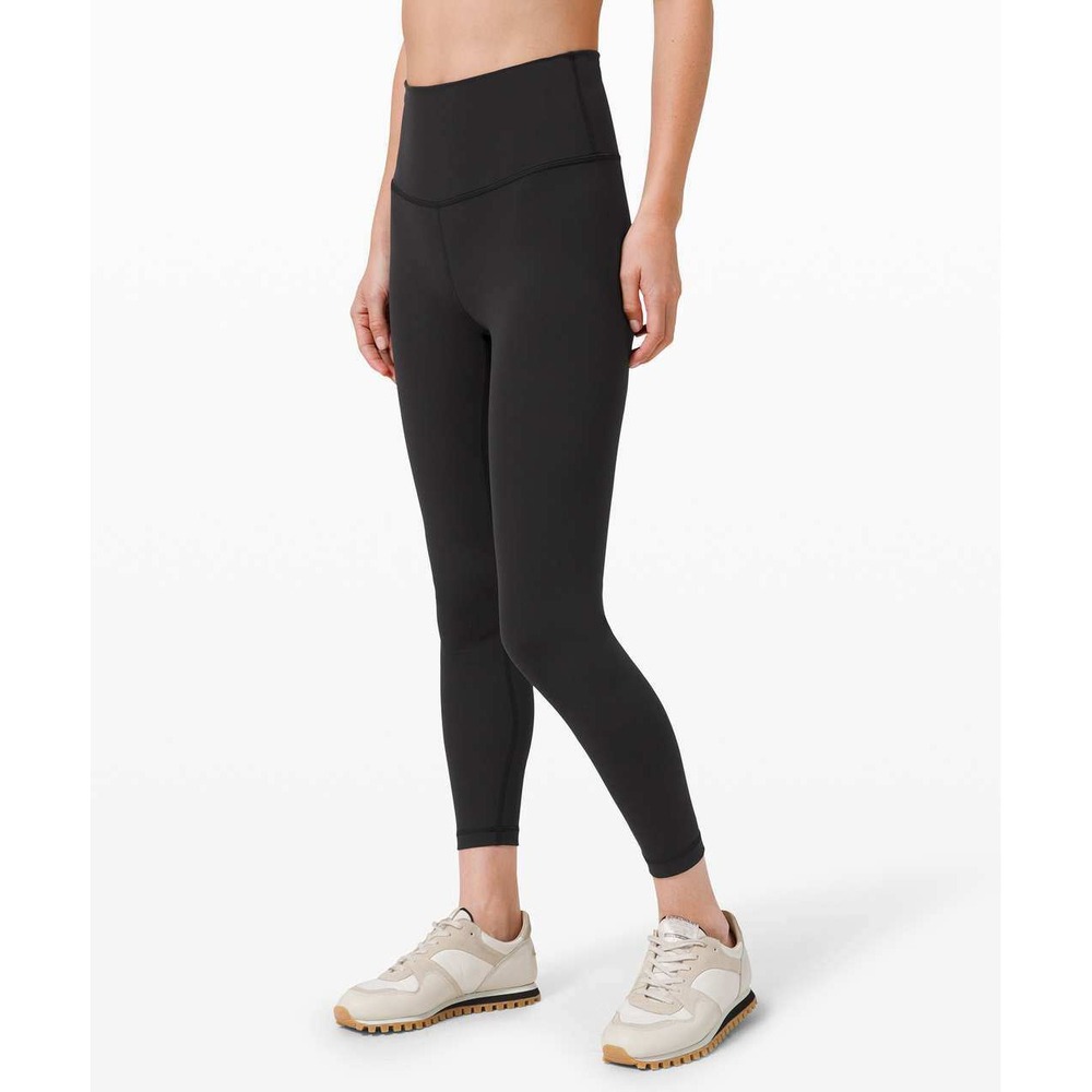 Lululemon Wunder Train High Rise Tight 25 Size 8 Black Everlux Leggings Training